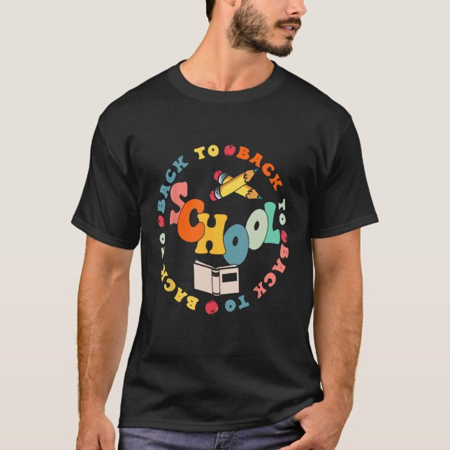 T-shirt Happy First Day Of School Welcome Back To School S (Devant)