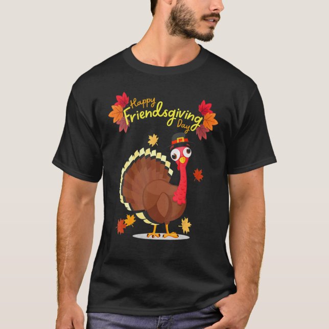 T-shirt Happy Friendsgiving Friends Giving Thanksgiving Tu (Devant)