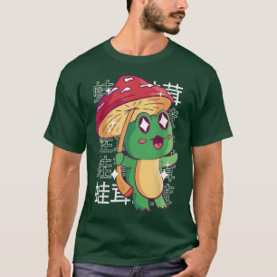 T-shirt Happy Frog Champignons Kawaii Japon Cottagecore Ae
