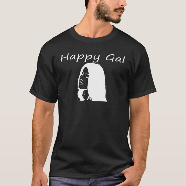 T-shirt Happy Gal Apparel Pour Les Femmes Et Les Filles Im (Devant)