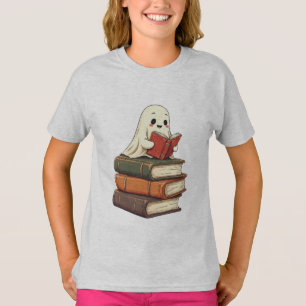 T-shirt Happy Ghost Reader - Funny Bookworm