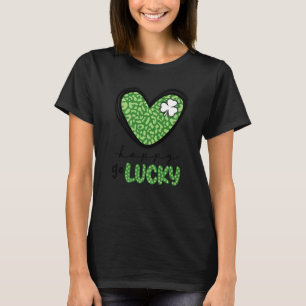 T-shirt Happy Go Lucky Heart Jour de la Saint Patrick Luck