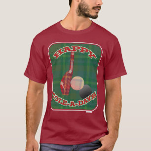 T-shirt Happy Golf Holes Holiday Fun Design
