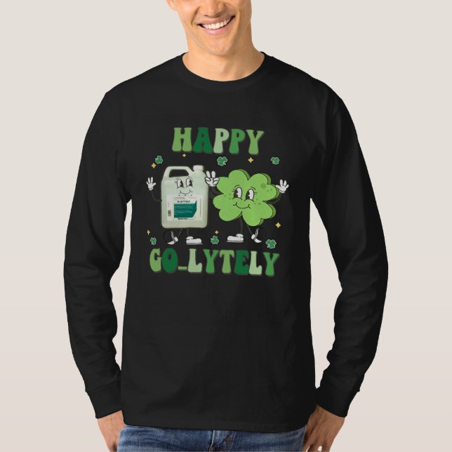 T-shirt Happy Golytely Bowel Prep St Pattys Gastro Gi Tech (Devant)