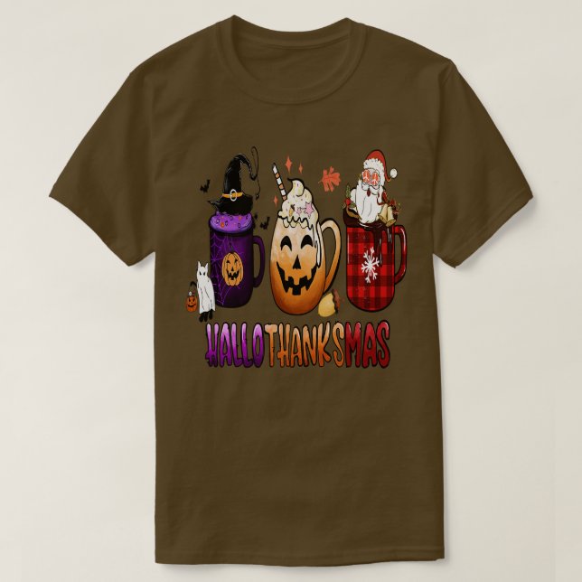 T-shirt happy-hallothanksmas 6 (Design devant)
