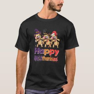 T-shirt Happy Hallothanksmas amusant citations dabbing chi