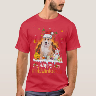 T-shirt Happy HalloThanksMas Halloween Thanksgiving Christ