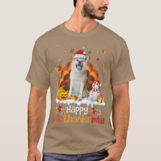 T-shirt Happy HalloThanksMas Halloween Thanksgiving Christ