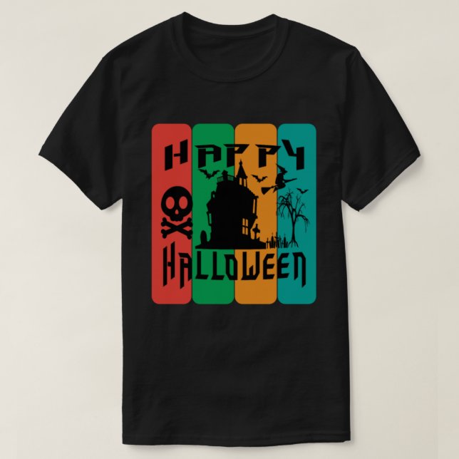 T-shirt happy halloween (Design devant)
