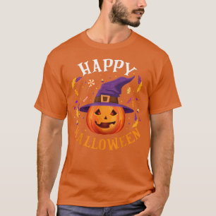 T-shirt Happy Halloween 2022 Mignonne Citrouille Pour Homm