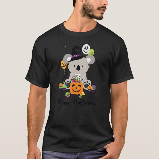 T-shirt Happy Halloween Cute Koala Bear Lovers Halloween P (Devant)