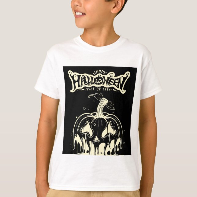 T-shirt happy halloween design  (Devant)