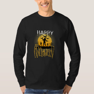 T-shirt Happy Halloween fantôme zombie haha