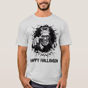 T-shirt Happy Halloween Frankenstein Monster