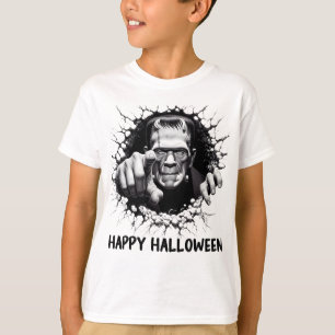 T-shirt Happy Halloween Frankenstein Monster