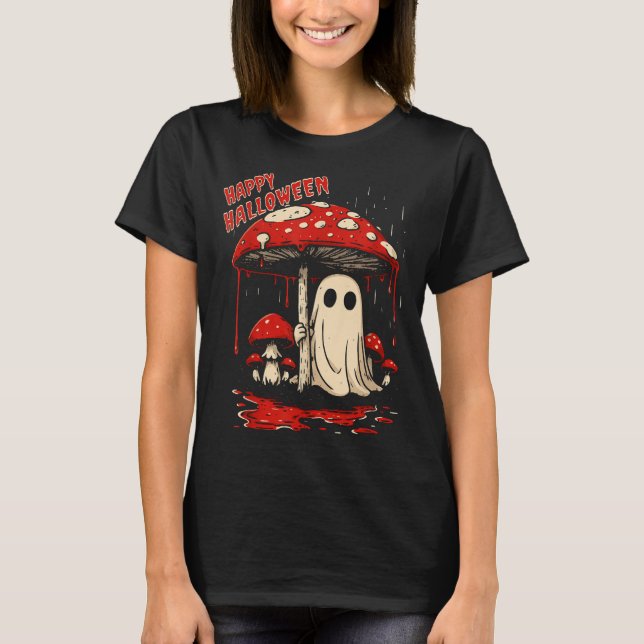 T-shirt Happy Halloween Ghost  (Devant)