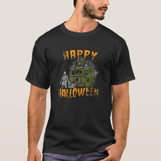 T-shirt Happy Halloween Ghost Zombie Vampire Skeleton Haun