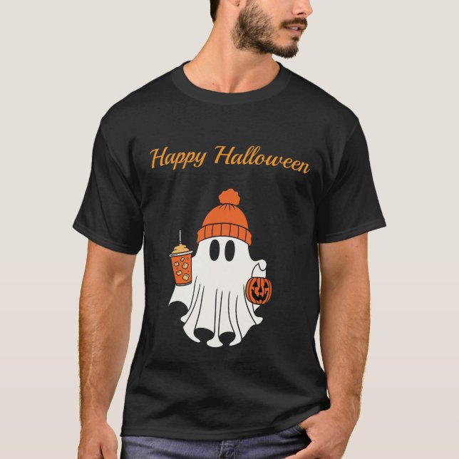 T-Shirt Happy Halloween Pour Hommes (Devant)