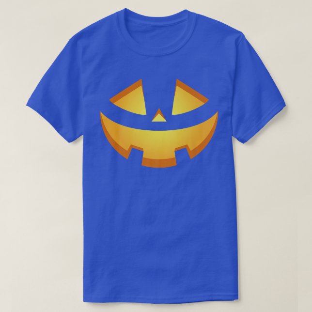 T-shirt Happy Halloween Pumpkin Scary Face (Design devant)