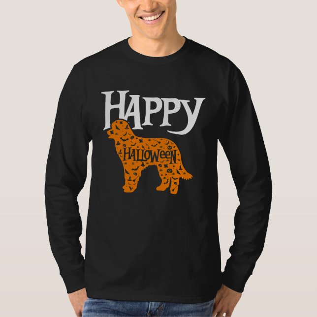 T-shirt Happy Halloween Pyrenean Shepherd (Devant)