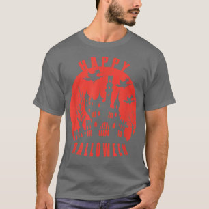 T-shirt Happy Halloween Spooky Haunted House