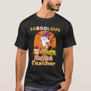 T-shirt Happy Halloween Squelette Citrouille Ghost Funny