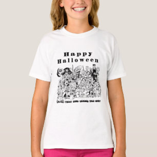 T-shirt Happy Halloween Trick ou Treat Éffrayant Illustrat