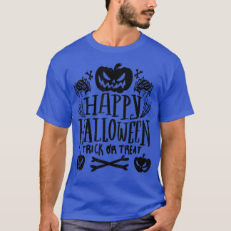 T-shirt Happy Halloween TrickorTreat Citrouille Graphic po