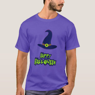 T-SHIRT HAPPY HALLOWEEN WITCH CASQUETTE