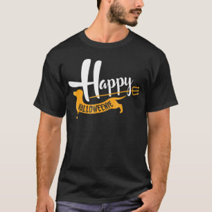 T-shirt Happy Halloweenie - Dachshund Halloween