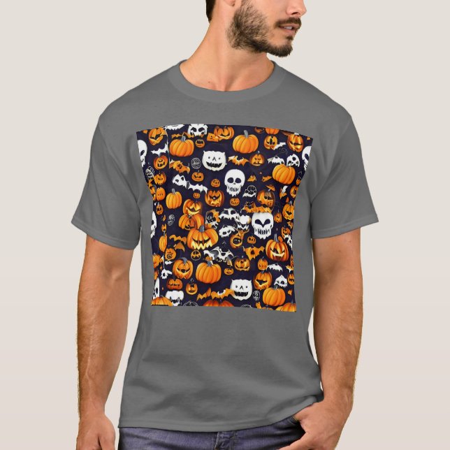 T-shirt Happy Halloweenshirt boy (Devant)
