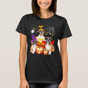 T-shirt Happy Halloweiner Boxer Chien Halloween Costumes B