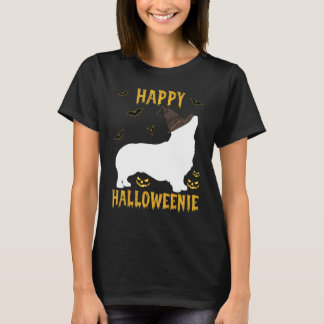 T-shirt Happy Halloweiner Wiener Costume de chien Corgi Ha