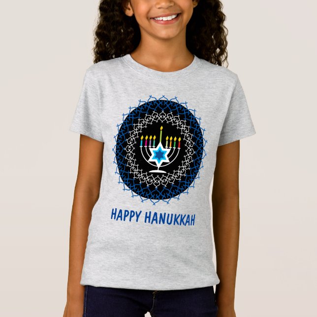 T-Shirt Happy Hanoukka - belle conception2 (Devant)