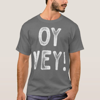 T-shirt Happy Hanoukka Oy Vey Vintage Cute Funny Hebrew Je