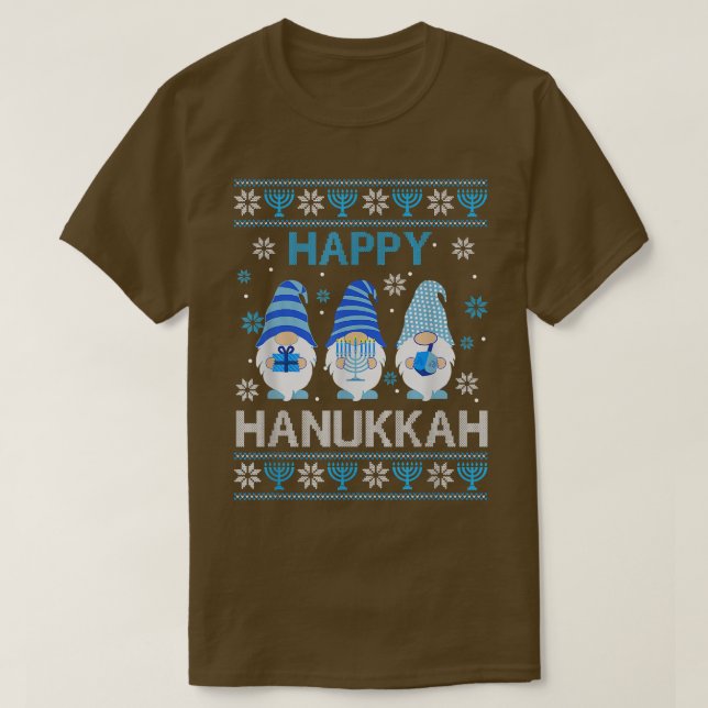 T-shirt Happy Hanukkah 2021 (Design devant)