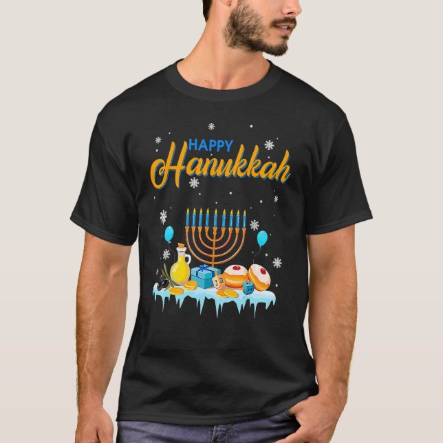 T-shirt Happy Hanukkah Cute Cool Hanukkah Chanukah Christm (Devant)