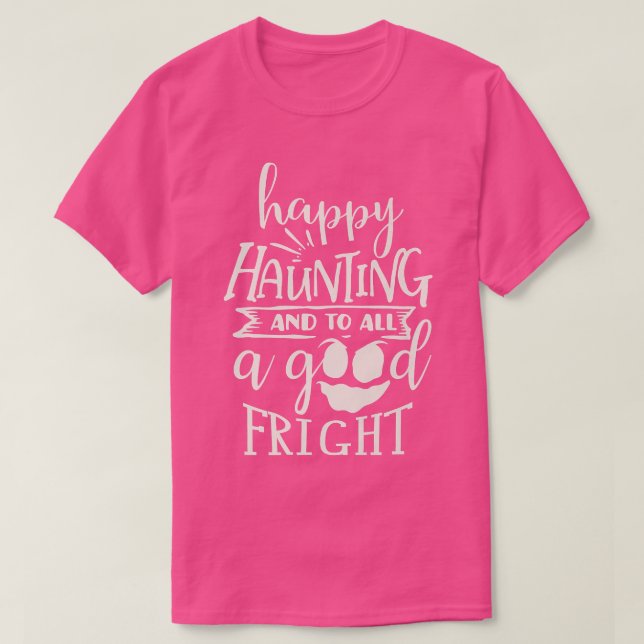 T-shirt Happy Haunting Ghost Halloween  (Design devant)