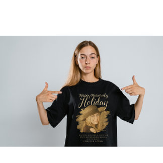 T-shirt Happy Heavenly Holiday Memorial Photo Tribute – In