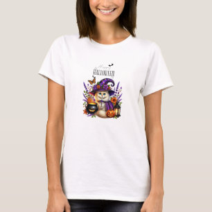 T-shirt Happy Helloween Cute Wizard Bear