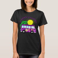 Happy Hippie Camper Van Fun Graphisme coloré