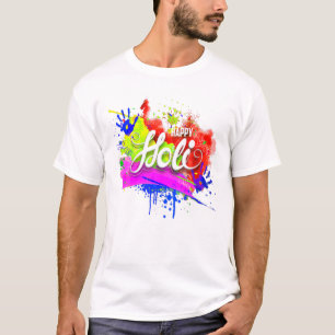 T-shirt Happy Holi 2022 India Colours Spring Festival, Hin