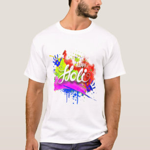 T-shirt Happy Holi 2022 India Colours Spring Festival, Hin