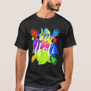 T-shirt Happy Holi pour les enfants garçons bébé filles In