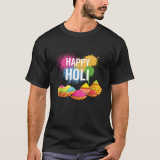 T-shirt Happy Holi Spring Festival Coloré Inde Hindu Ce
