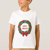 Happy Holiday Tee Whimsical Reef Graphic Moderne