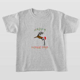 T-shirt Happy Hollerdays 4 - embrasser un renne.
