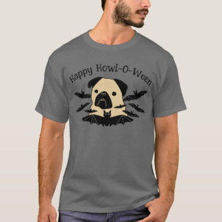 T-shirt Happy Howl-O-Ween Carlin avec chauves-souris
