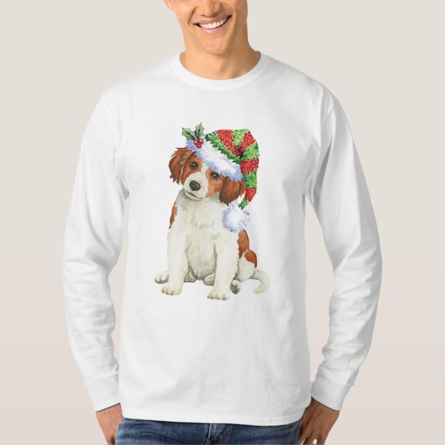 T-shirt Happy Howlidays Kooikerhondje (Devant)