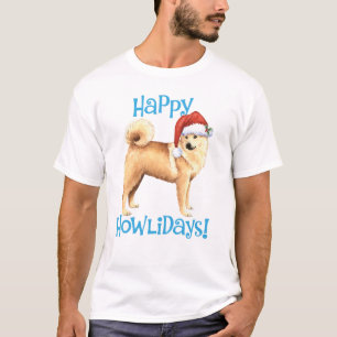 T-shirt Happy Howlidays Norwegian Buhund